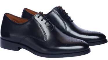 Men’s Black Leather Lace-Up Formal Shoes