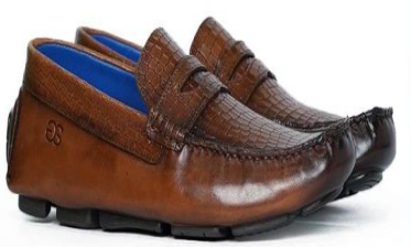 Men’s Brown Leather Driving Loafers