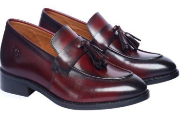 Men’s Brown Leather Tassel Loafers