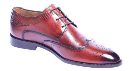 Men’s Tan Leather Brogue Lace-Up Formal Shoes