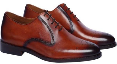 Men’s Tan Leather Lace-Up Formal Shoes