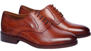 Men’s Tan Leather Lace-Up Formal Shoes