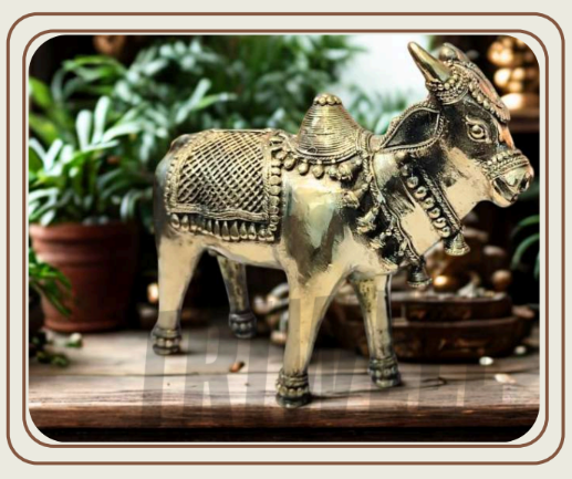 Standing Golden Nandi